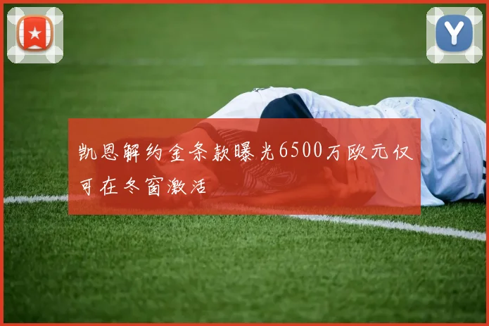 凯恩解约金条款曝光6500万欧元仅可在冬窗激活