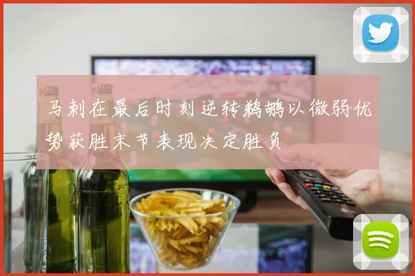马刺在最后时刻逆转鹈鹕以微弱优势获胜末节表现决定胜负